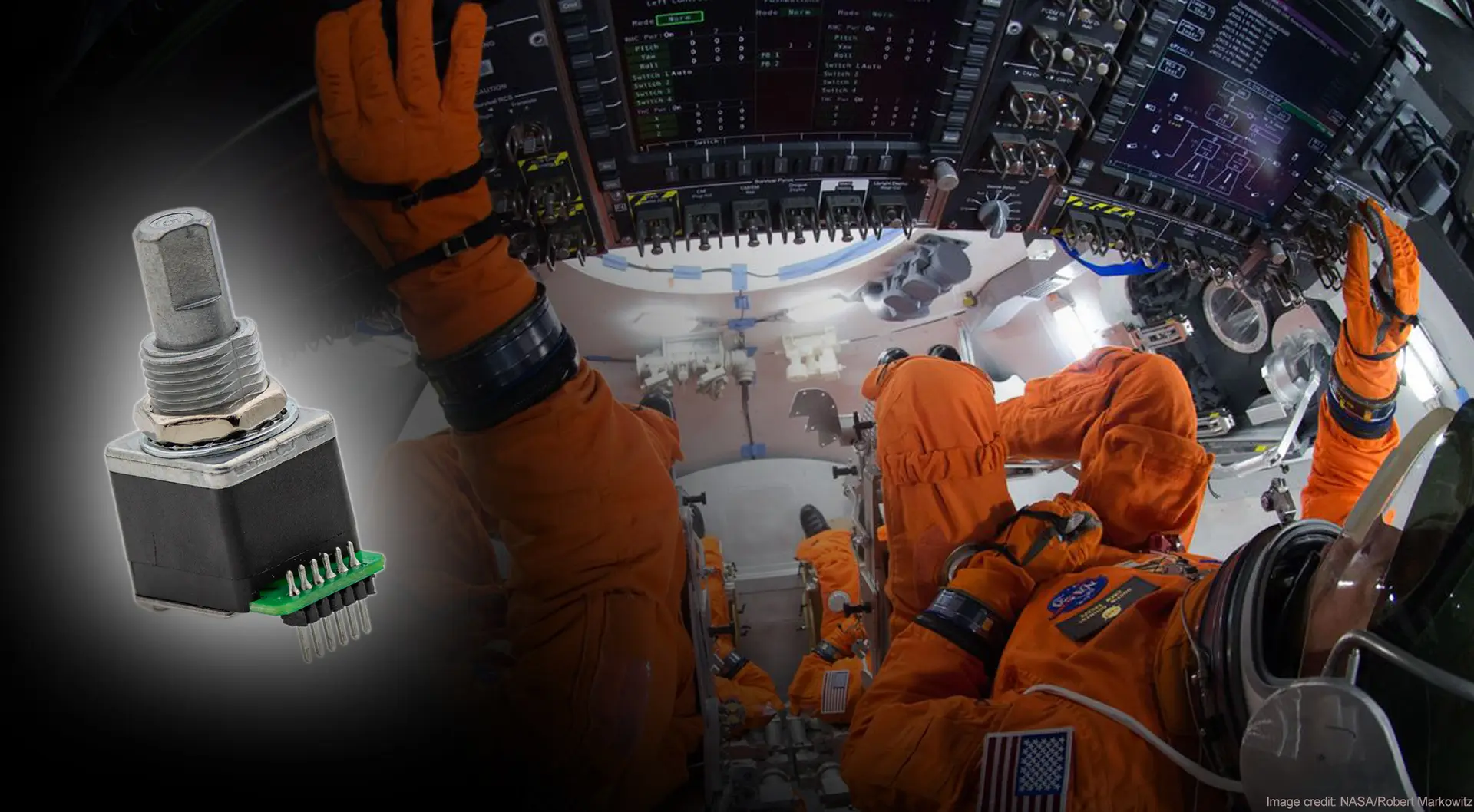 Value Rotary Encoder in Orion Spacecraft