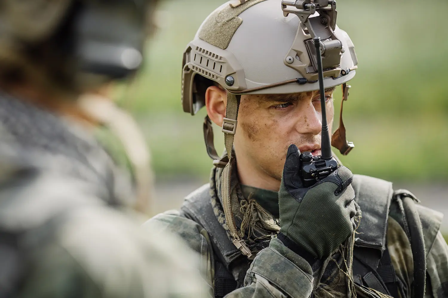 soldier and radio